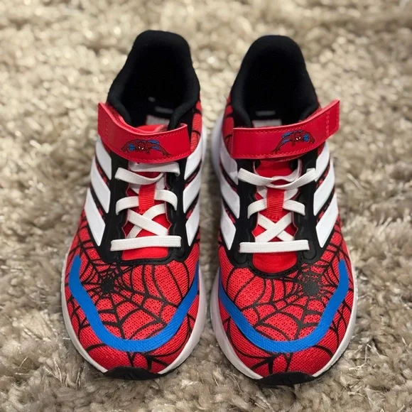 ADIDAS MARVEL SPIDER-MAN RUNFALCON 3.0 - size 13k NWOT - Picture 3 of 8